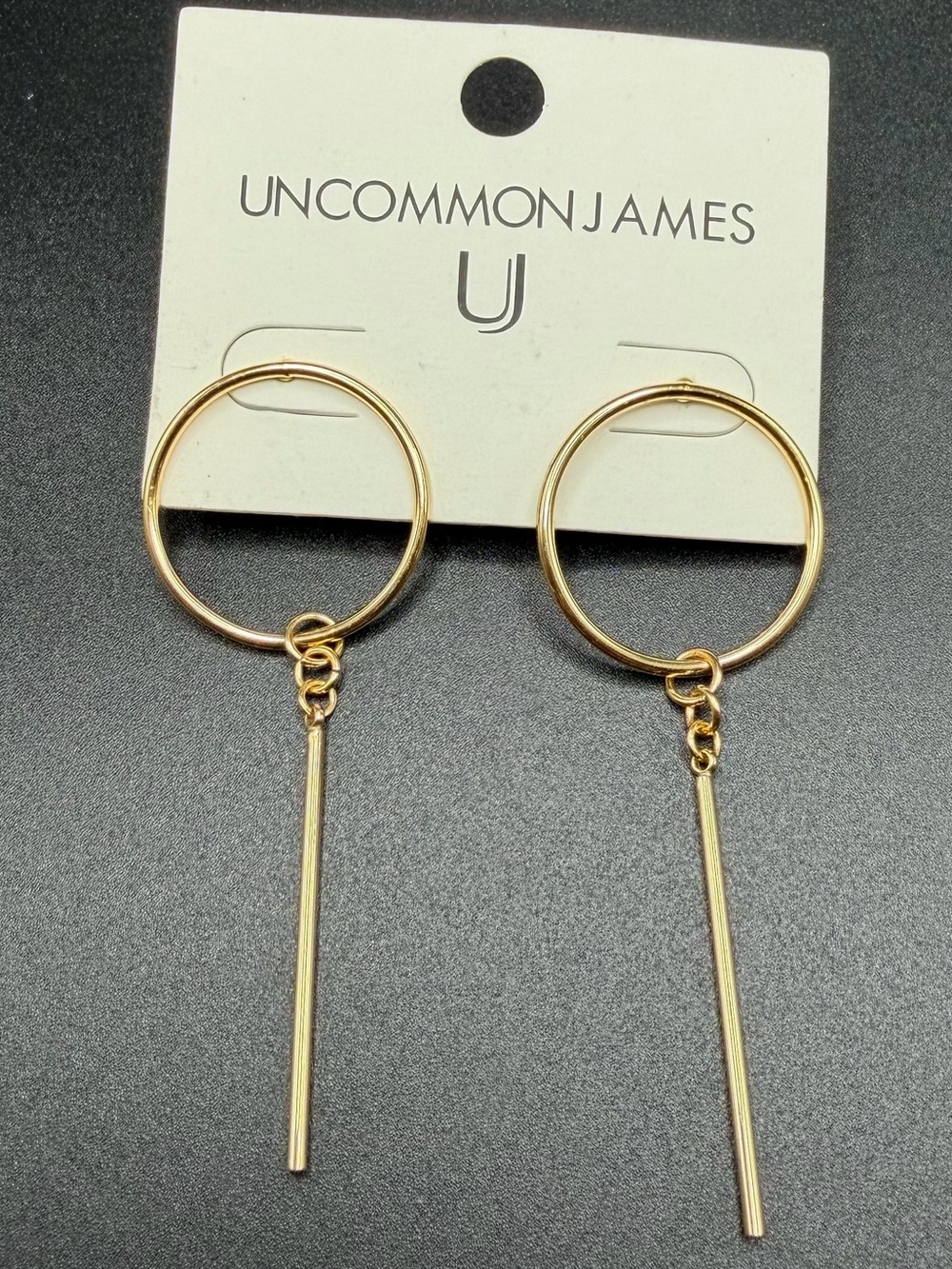 Uncommon James Rhapsody J04E gold tone earrings #K76